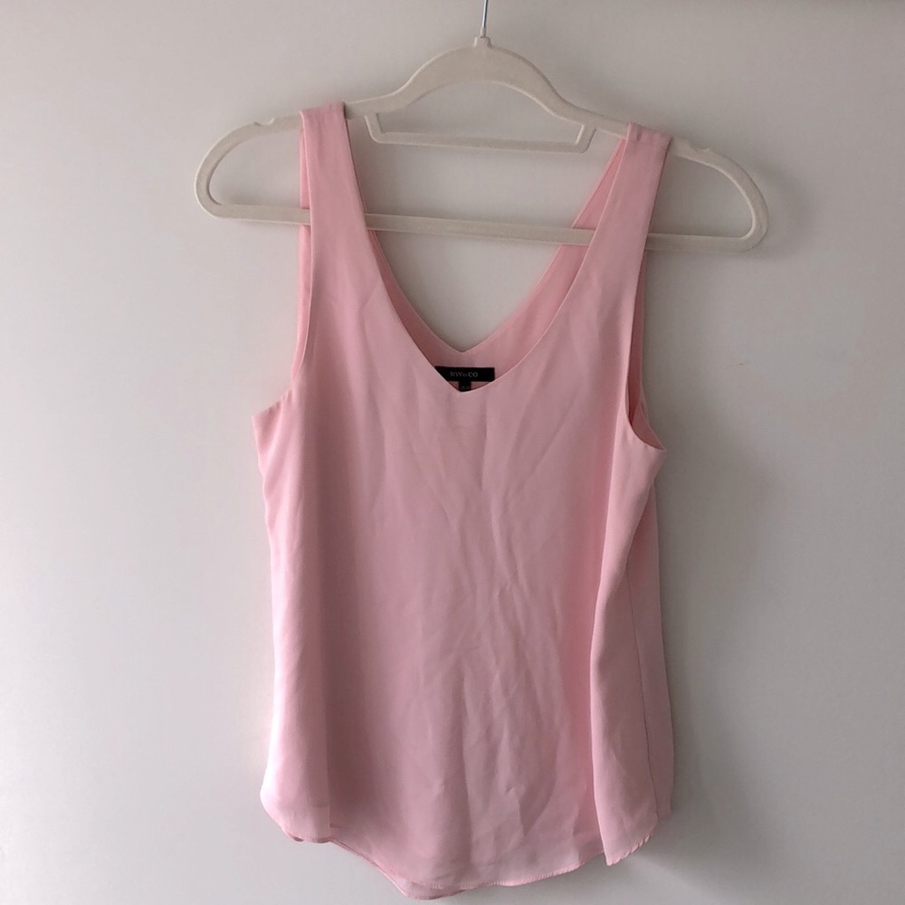 RW&CO tank top blouse in baby pink/light pink. Size XS.
